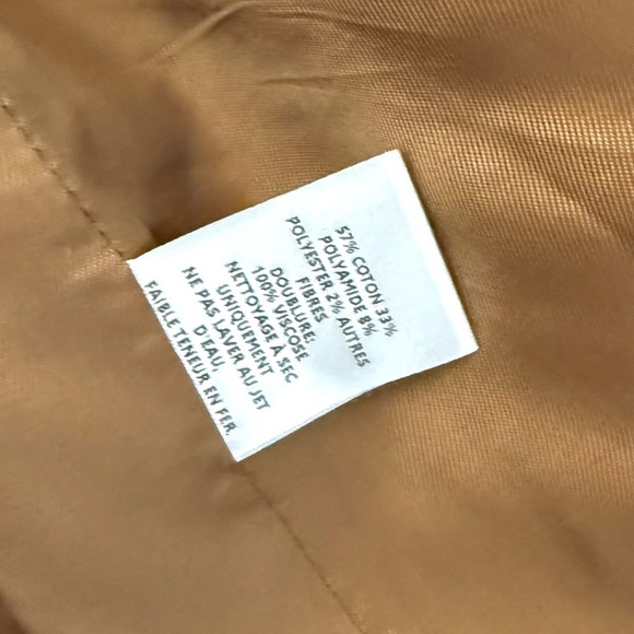 NILI LOTAN Paloma Cotton-Blend Tweed Jacket Camel Sz S - Picture 9 of 10